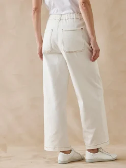 Jean 5 poches large et court