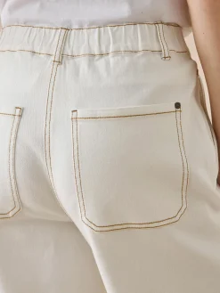 Jean 5 poches large et court