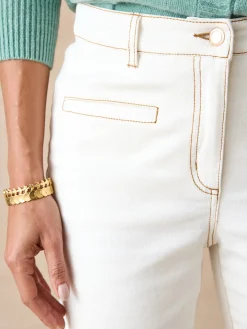 Jean élastiqué bas évasé stature +1.60m