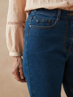 Jean 7/8ème coupe Mom