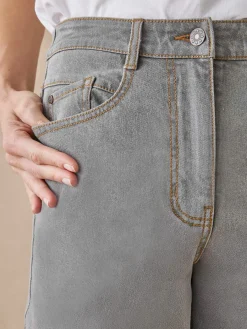 Jean 7/8ème taille haute