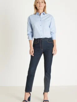 Jean 7/8ème taille haute