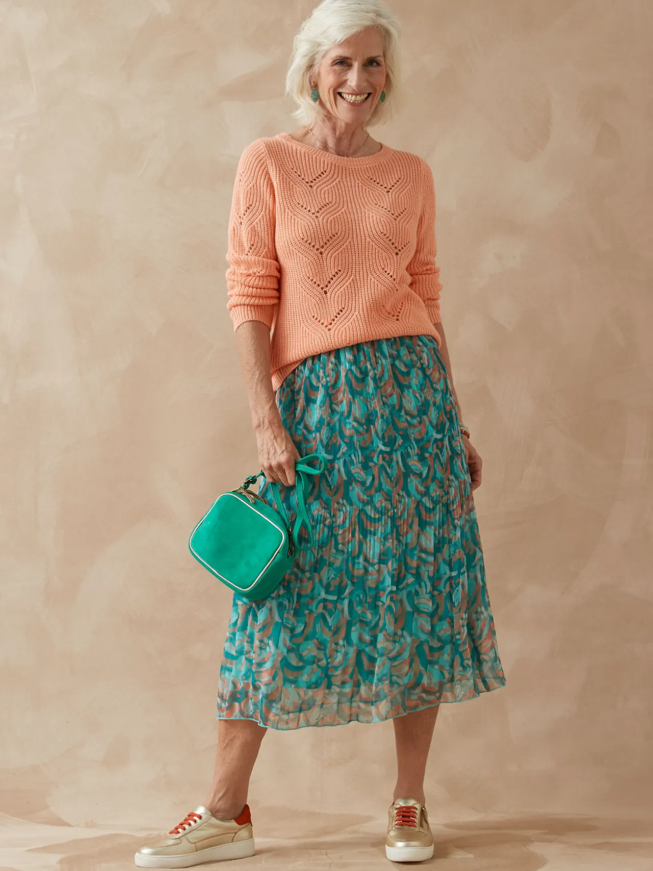 Jupe au plissé permanent