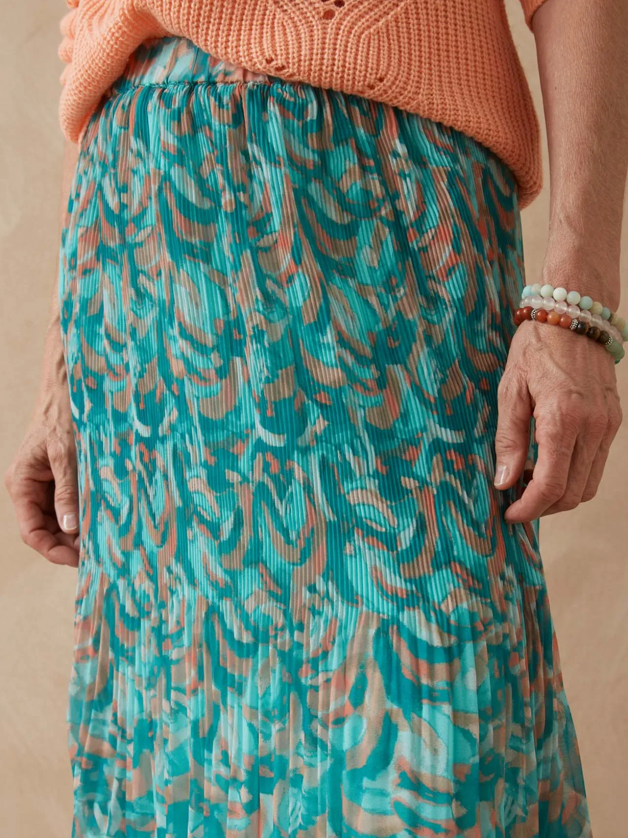 Jupe au plissé permanent