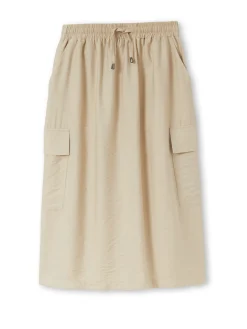 Jupe cargo élastiquée