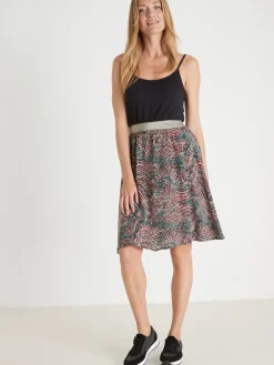 Jupe courte entièrement élastiquée