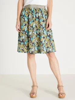 Jupe courte entièrement élastiquée