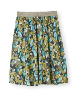 Jupe courte entièrement élastiquée