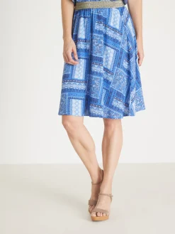 Jupe courte entièrement élastiquée