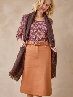 Jupe droite 5 poches