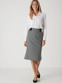 Jupe droite élastiquée