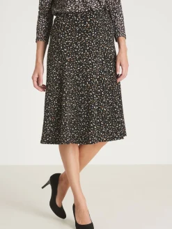 Jupe en maille, entièrement élastiquée