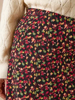 Jupe en maille, entièrement élastiquée