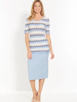 Jupe en maille vous mesurez + d'1,60m