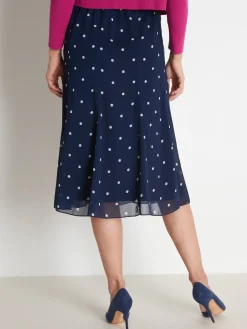 Jupe forme évasée élastiquée