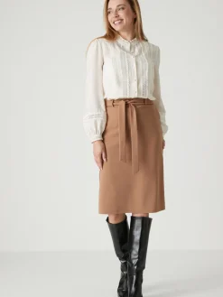 Jupe élastiquée en maille