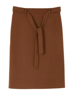 Jupe élastiquée en maille