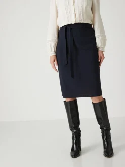 Jupe élastiquée en maille