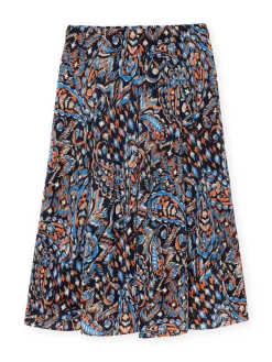 Jupe élastiquée plissé permanent