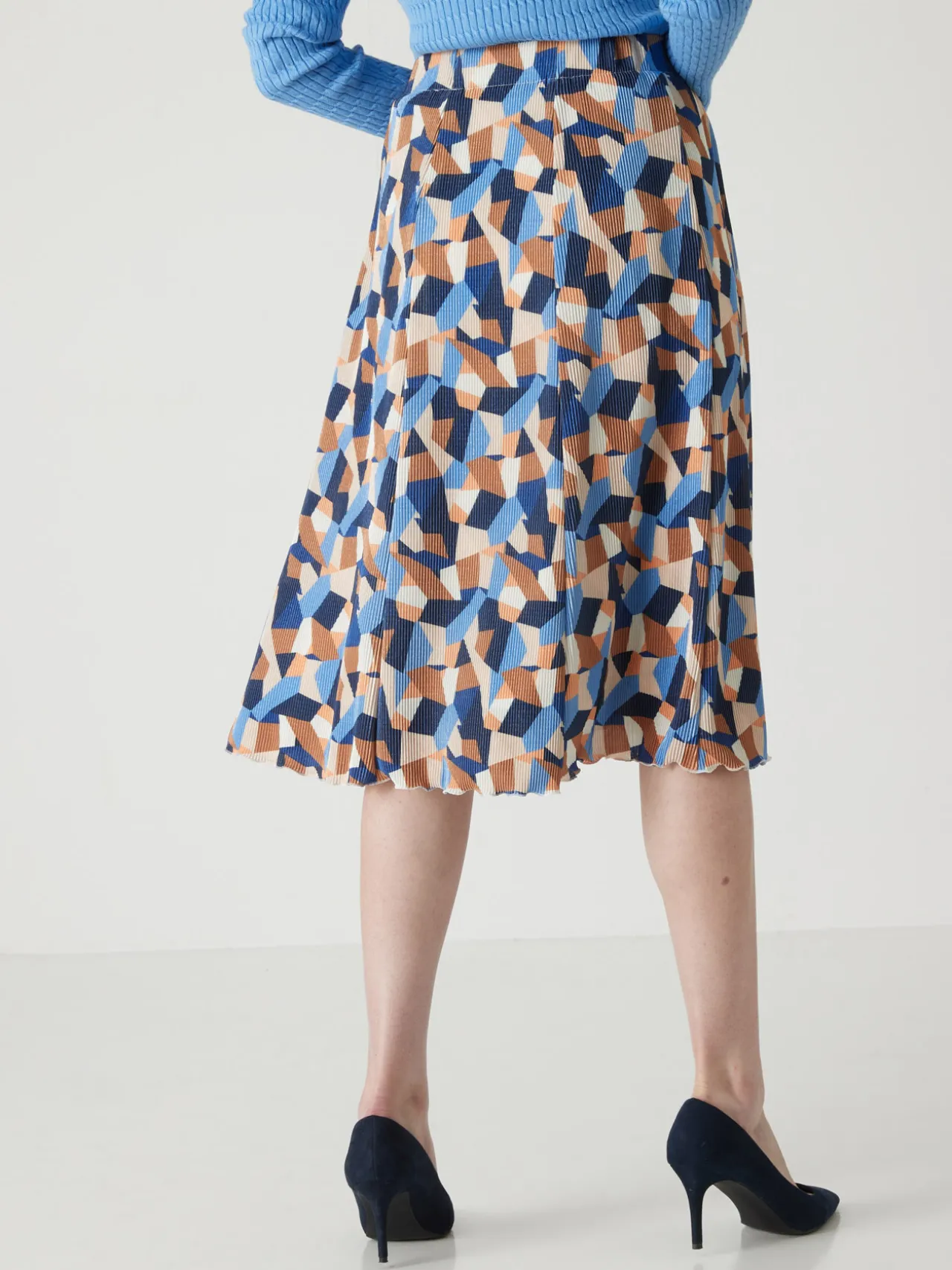 Jupe élastiquée plissé permanent