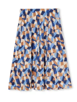 Jupe élastiquée plissé permanent