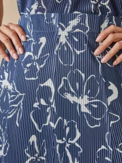 Jupe élastiquée plissé permanent