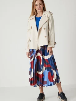 Jupe élastiquée plissé soleil