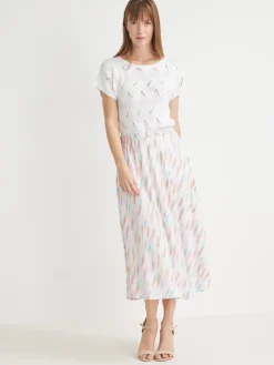 Jupe élastiquée évasée