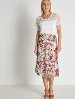 Jupe élastiquée évasée