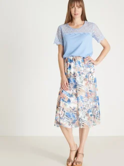 Jupe élastiquée évasée