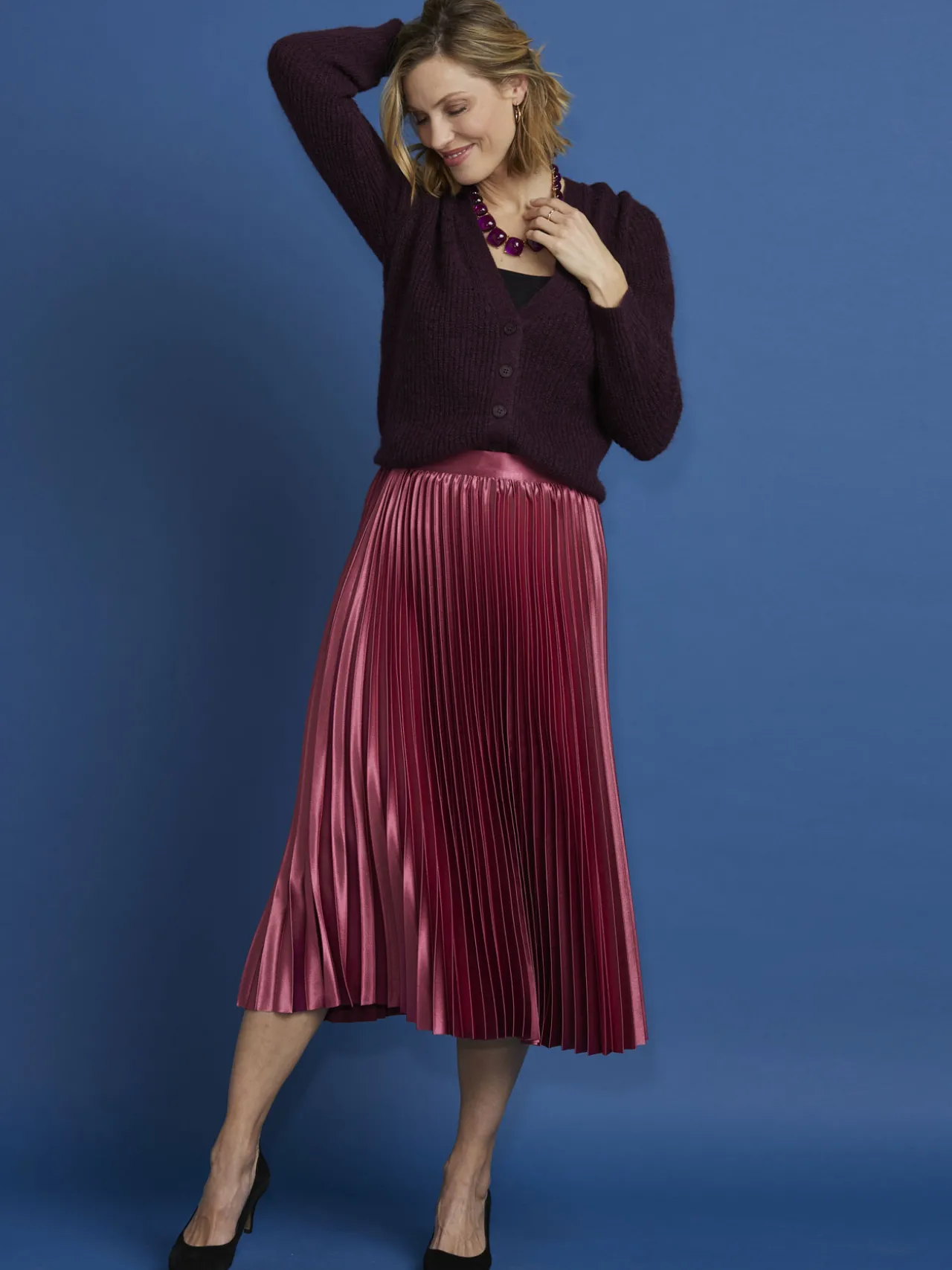 Jupe longue plissée