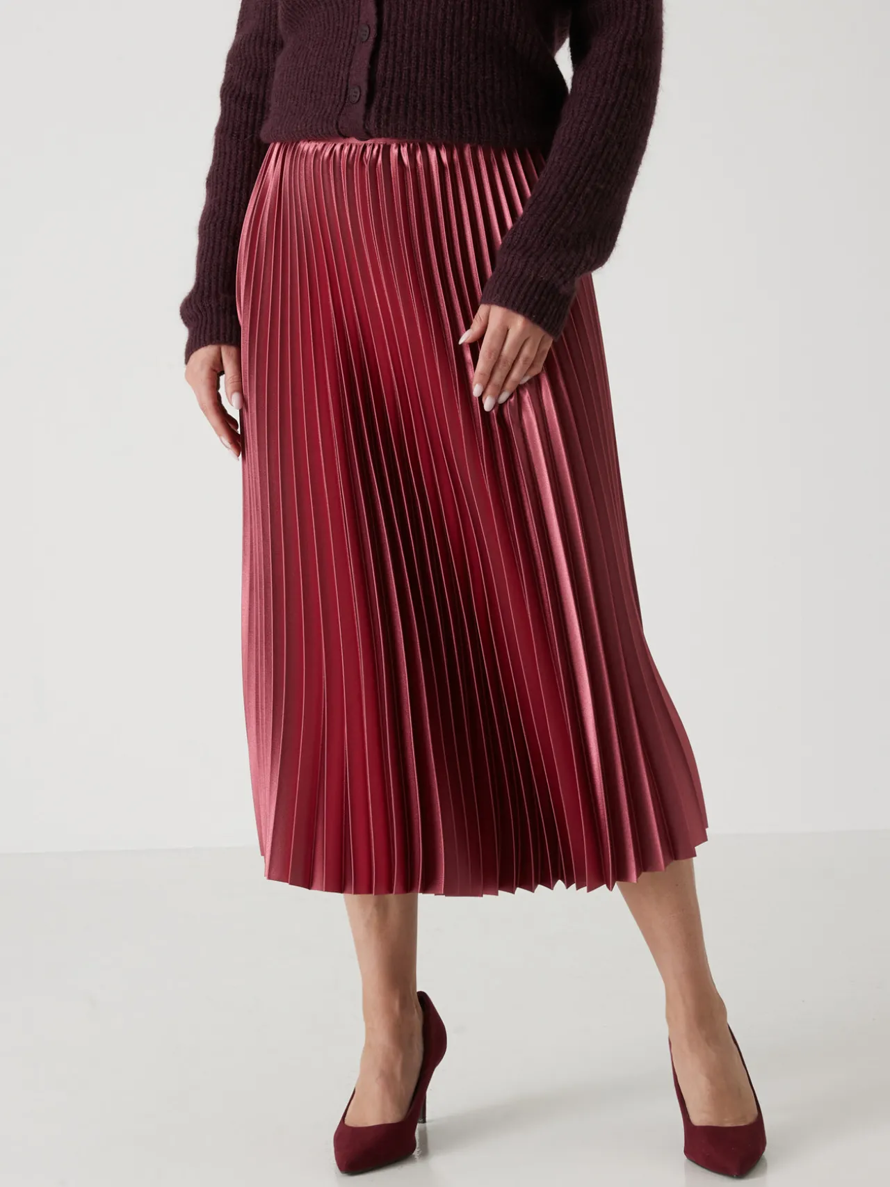 Jupe longue plissée