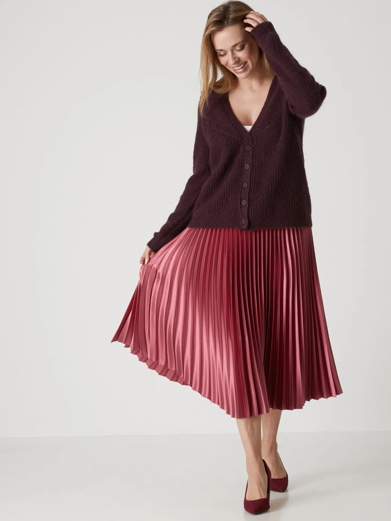 Jupe longue plissée