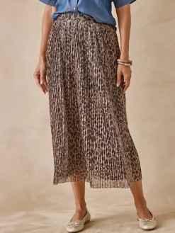 Jupe plissée en résille