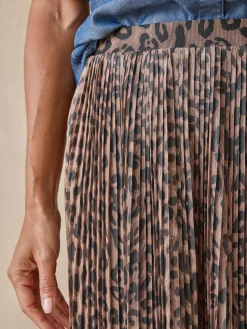 Jupe plissée en résille