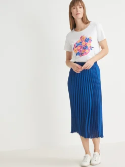 Jupe plissée soleil tout élastiquée