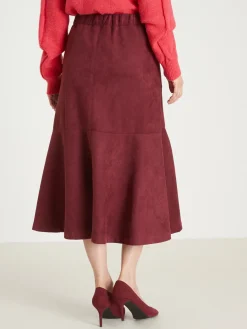 Jupe suédine élastiquée dos