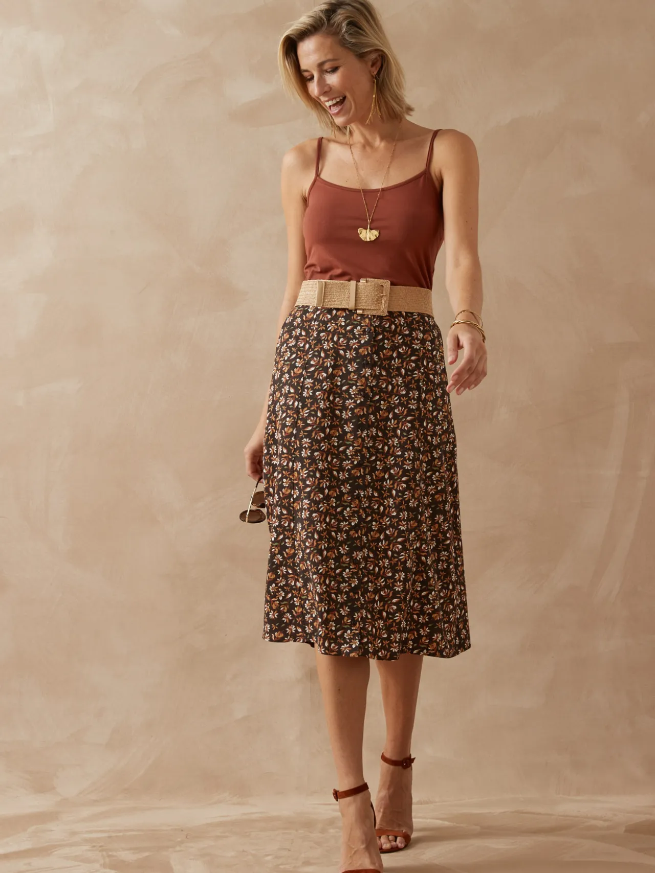 Jupe toute boutonnée