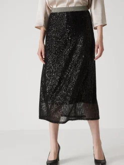 Jupe évasée à sequins