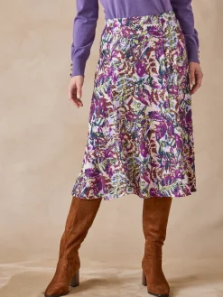 Jupe évasée en maille douce