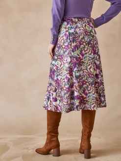 Jupe évasée en maille douce