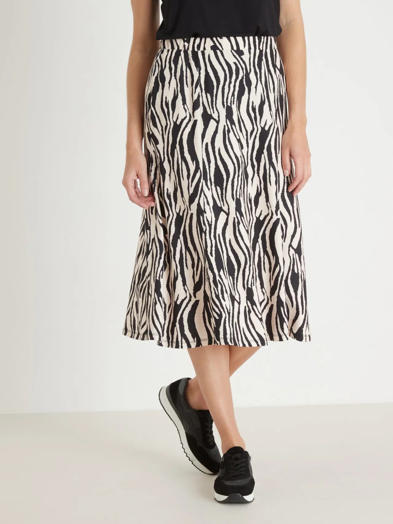 Jupe évasée en maille douce