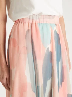 Jupe évasée en voile doublé