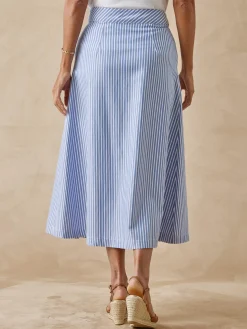 Jupe évasée élastiquée dos