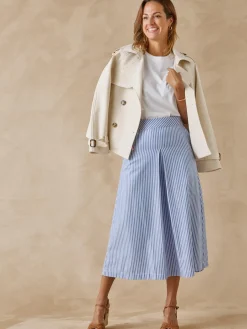 Jupe évasée élastiquée dos