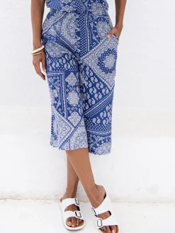 Jupe-culotte entièrement élastiquée