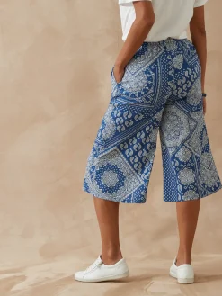 Jupe-culotte entièrement élastiquée