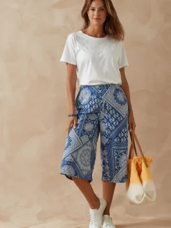 Jupe-culotte entièrement élastiquée