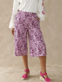 Jupe-culotte entièrement élastiquée