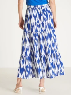 Jupon à volants en crépon fluide